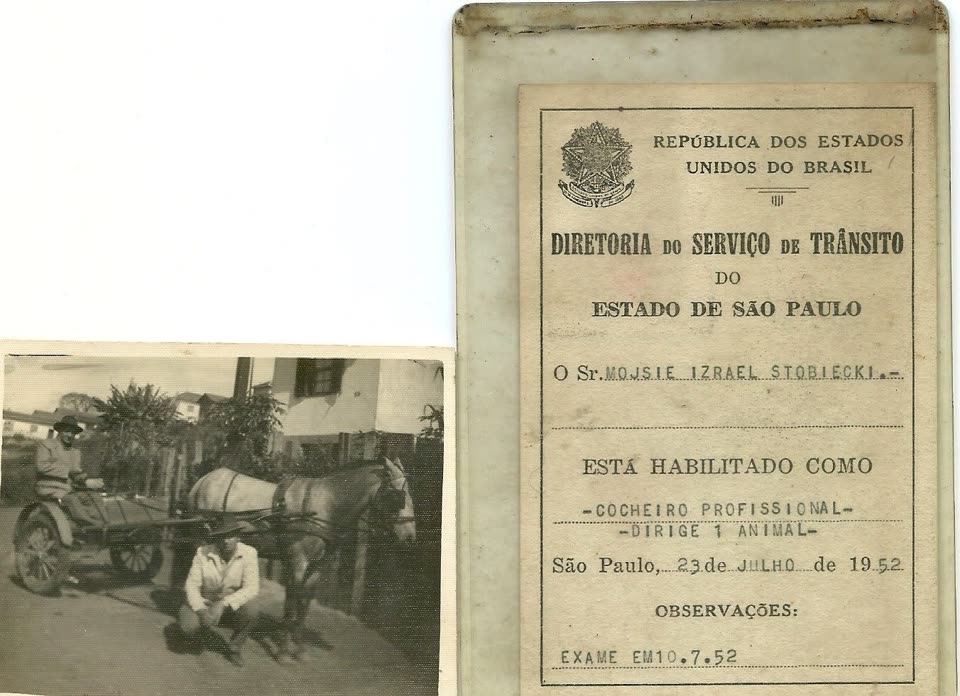 Habilitação de cocheiro, 1952